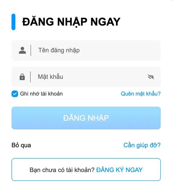 Cách Đăng Ký Và Đăng Nhập Tài Khoản VS58