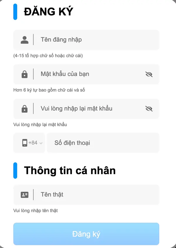 Cách Đăng Ký Và Đăng Nhập Tài Khoản VS58